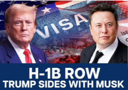 Trump and Elon Musk’s Support for H-1B Visas Sparks Debate Within MAGA Movement.